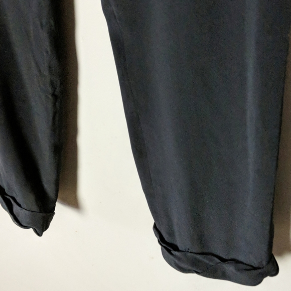 Aritzia Wilfred Silk Black Marais Cropped Pant M - Picture 5 of 7